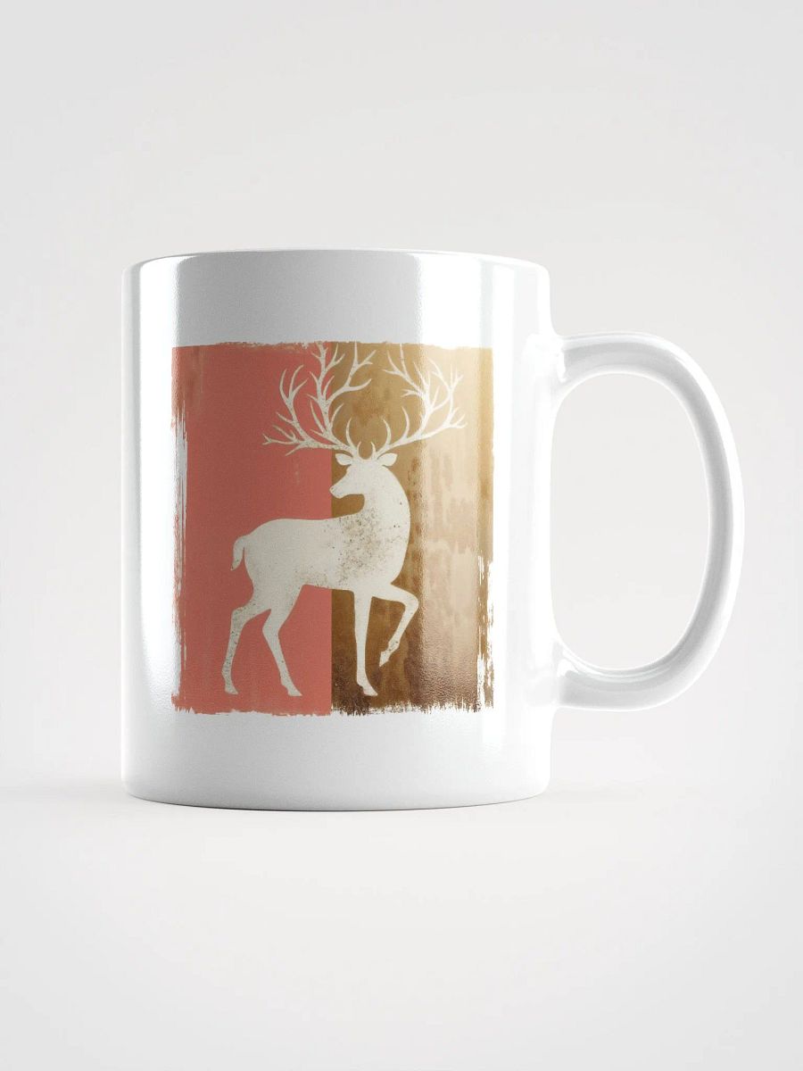 Holiday reindeer charm -white mug product image (1)