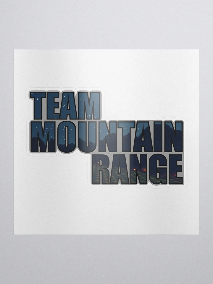 Team Mountain Range Sticker product image (1)
