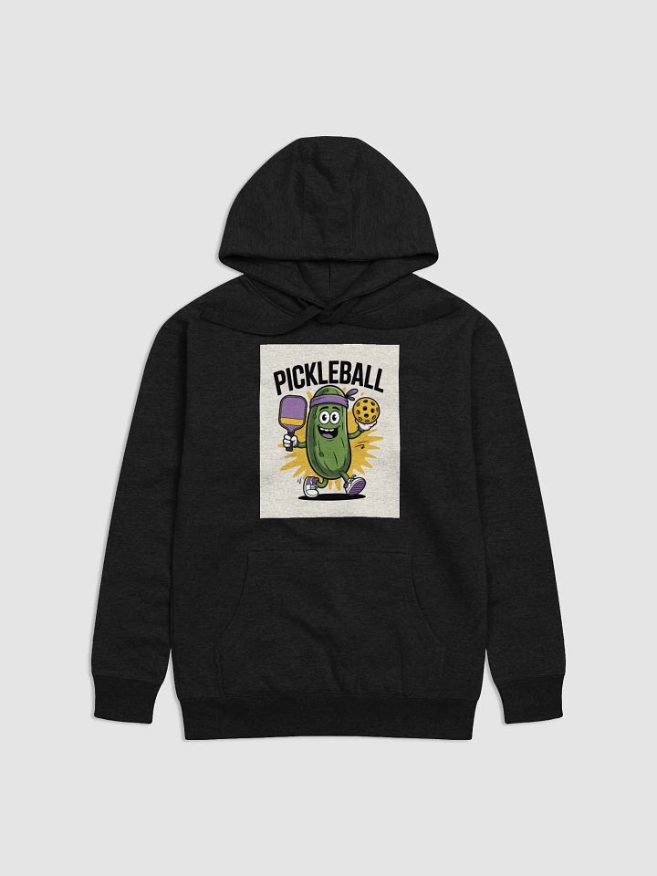 "Pickleball Power" Funny Cartoon Pickle Hoodie product image (2)