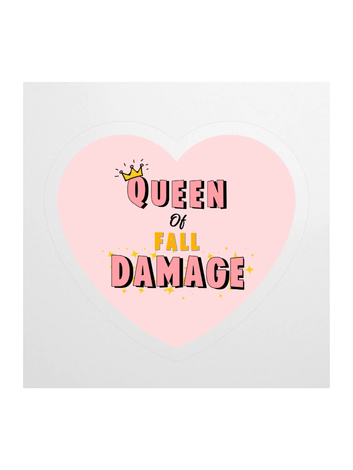 Queen of Fall Damage Vinyl Sticker product image (1)