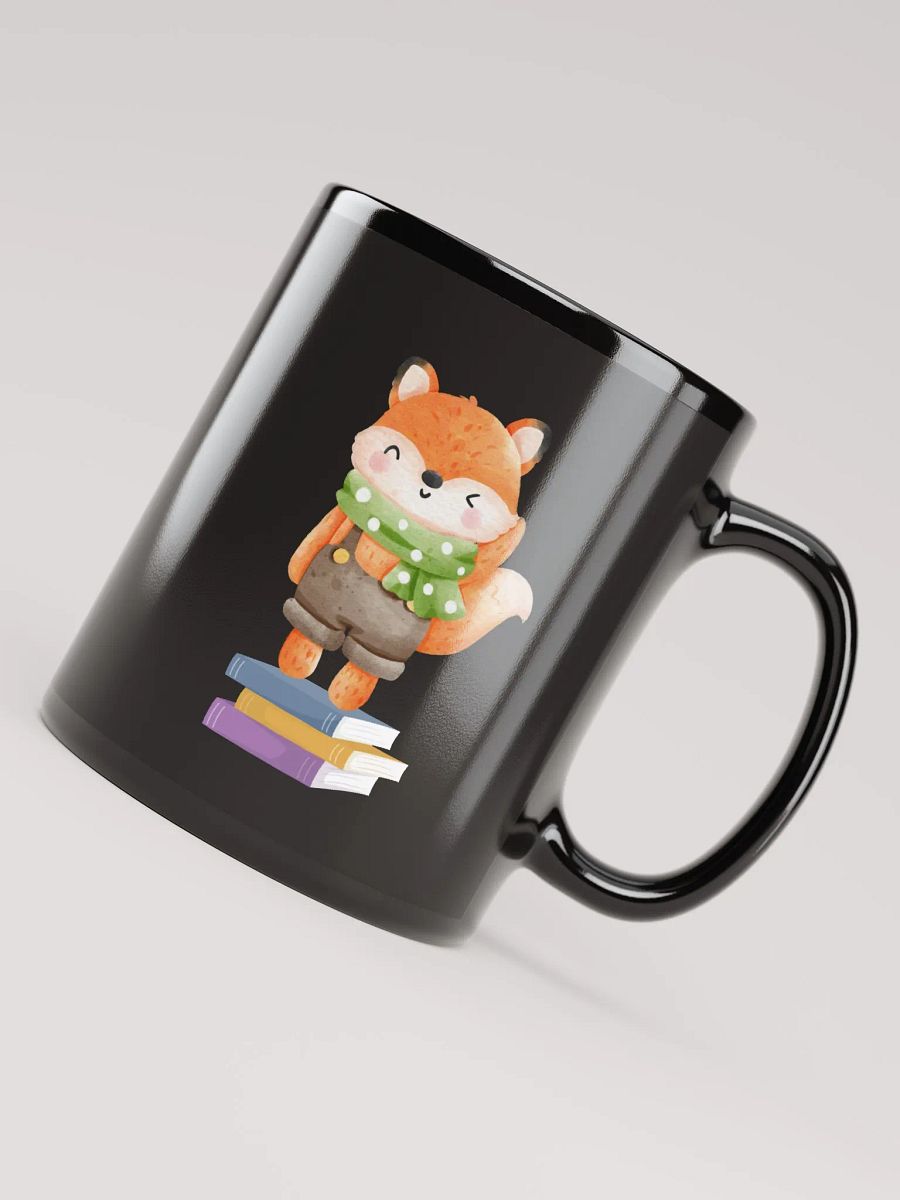 Studious Peach | Black Glossy Mug product image (4)