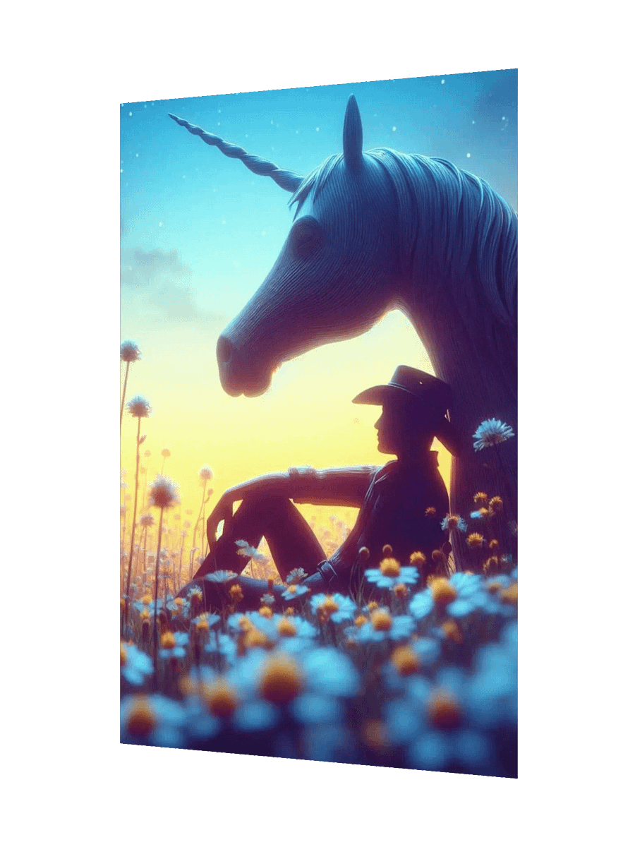 Unicorn Cowboy Enhanced Matte Paper Poster product image (7)