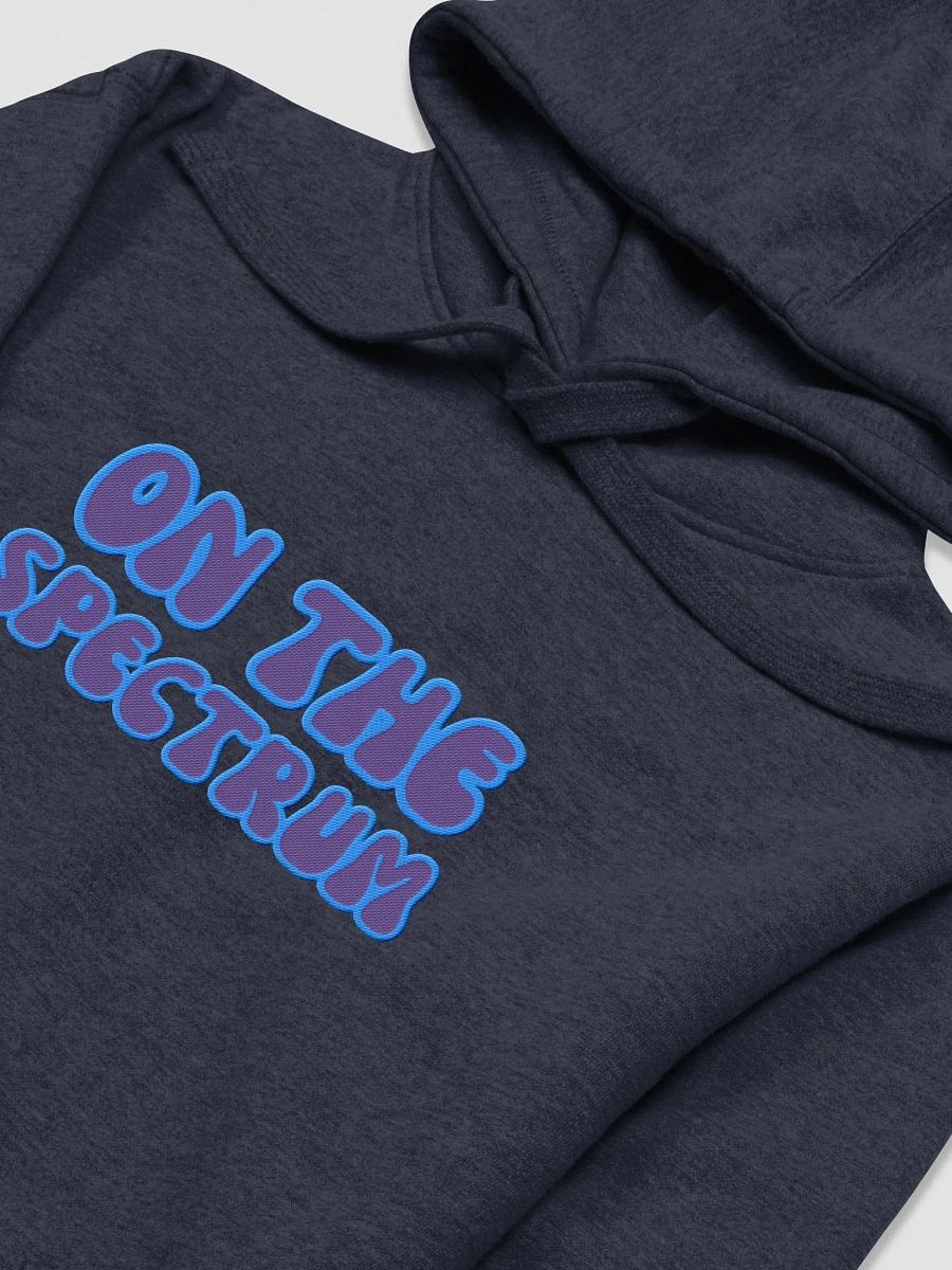 ON THE SPECTRUM lined design (lg., violet) embroidered heavyweight hoodie product image (15)