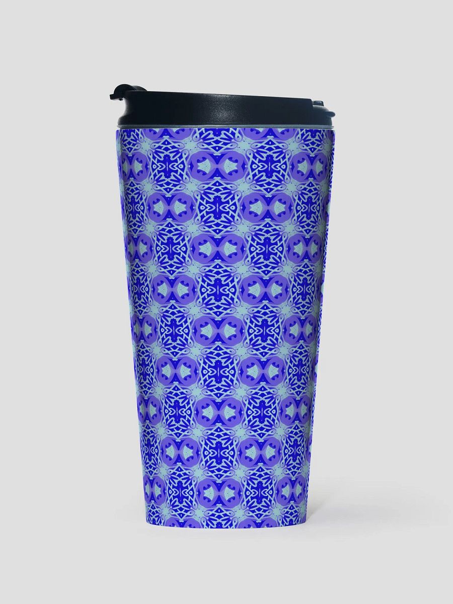 Blue & Purple Seamless Pattern Travel Mug product image (1)