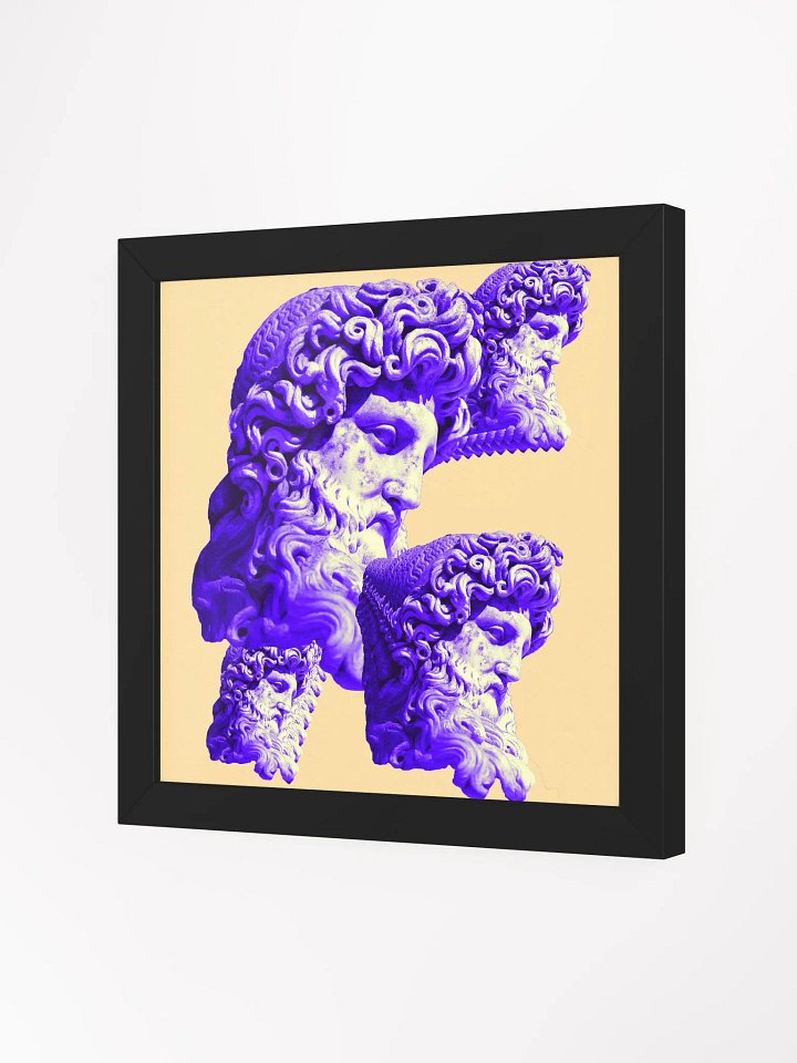 Zeus Glitch Framed Poster product image (14)