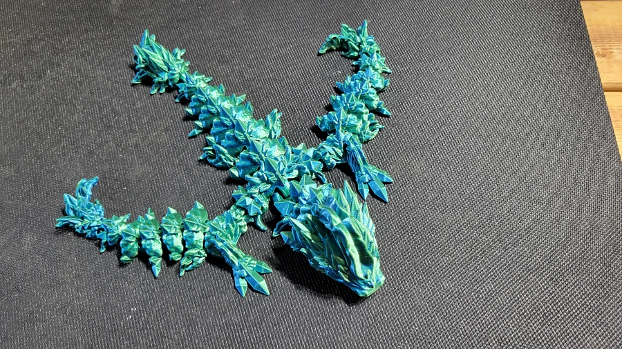 Articulated Jellyfish Dragon (Silk Blue and Green) product image (2)