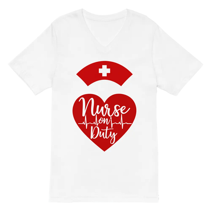 Heartfelt Nurse On Duty V-Neck Tee product image (6)