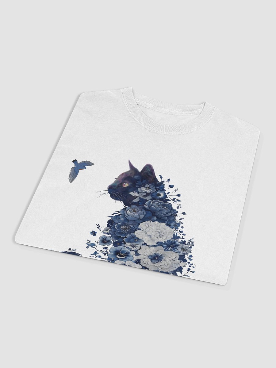 Cat Shirt Wildflower Cat TShirt | Flower Cat Silhouette | Cute Cat with Flowers Tee | Cat Mom Gift product image (3)