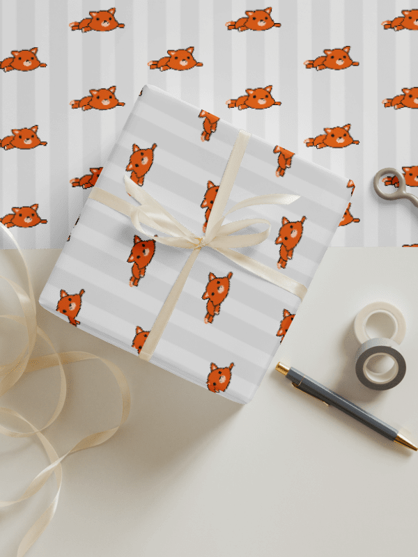 Fox Theme Matte Wrapping Paper Set product image (1)