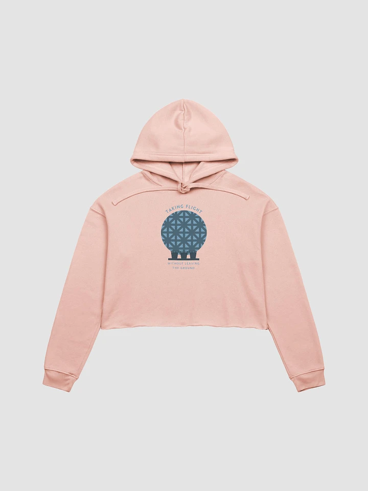 Drinking Around the World Disney: EPCOT Ball Flight Crop Hoodie – Blue on Peach or Gray product image (1)