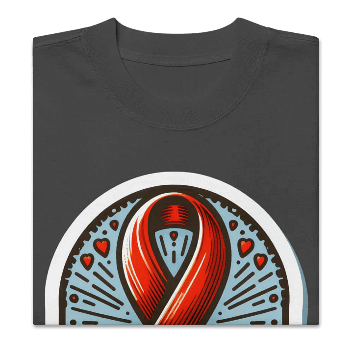 Bold HIV Awareness Ribbon Faded T-Shirt product image (2)