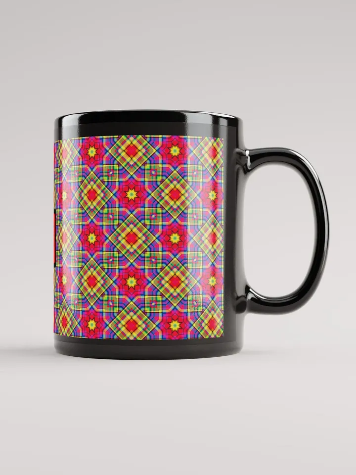 8T Sips Mosaic Black Glossy Mug product image (1)