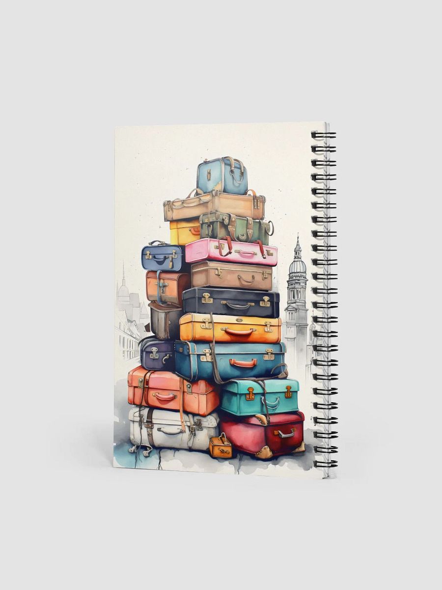 suitcase tower stack cityscape notebook product image (2)