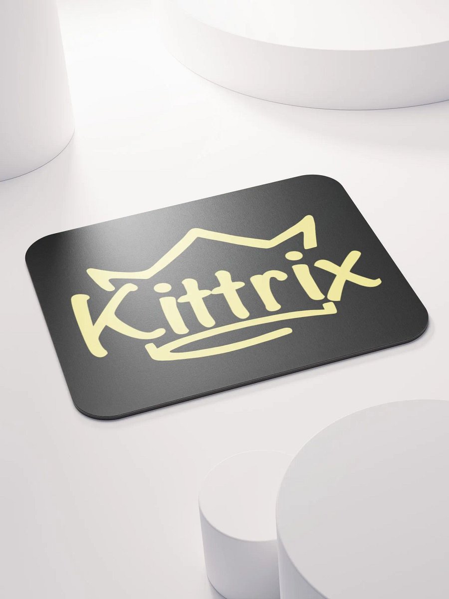 Black & Gold Kittrix Mouse Pad product image (4)