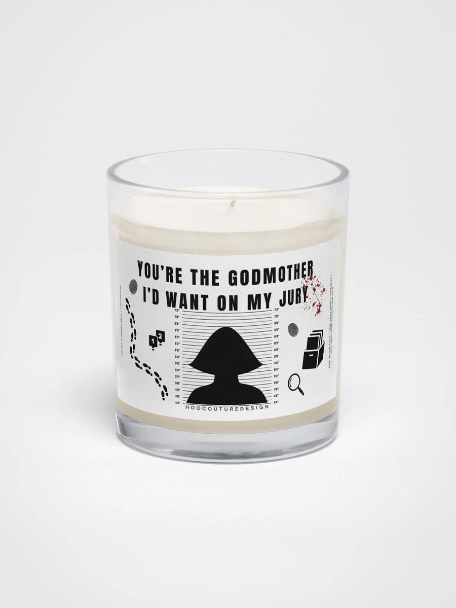 Funny gift for a godmother - On my jury - Soy wax vegan candle product image (2)