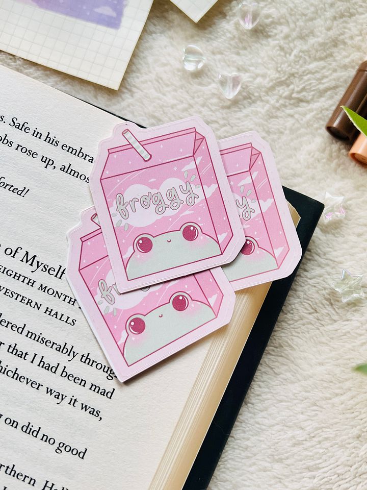 Froggy Milk Carton Sticker product image (2)