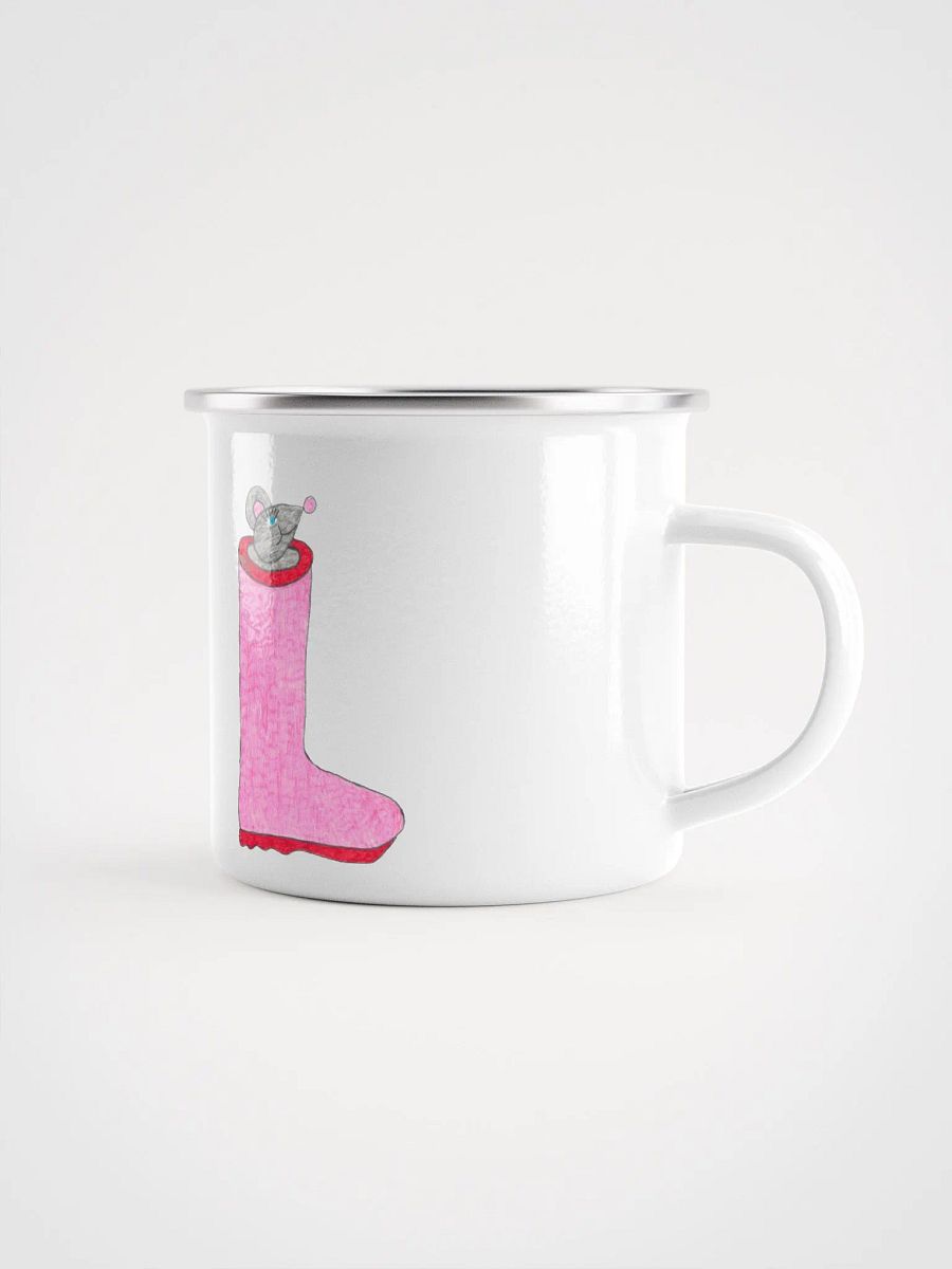 Rain boot mouse enamel mug product image (2)