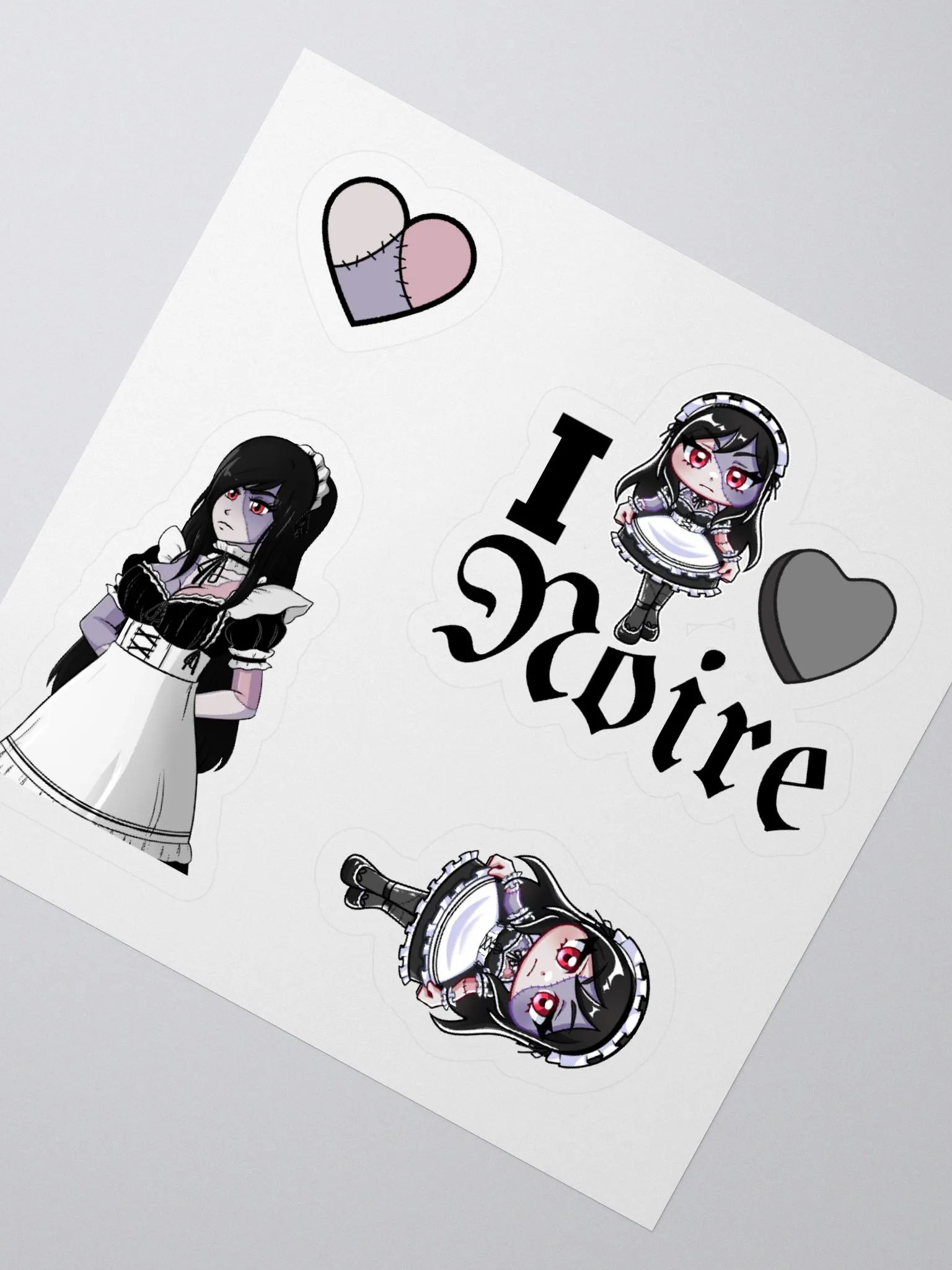 I <3 Noire Stickers product image (2)