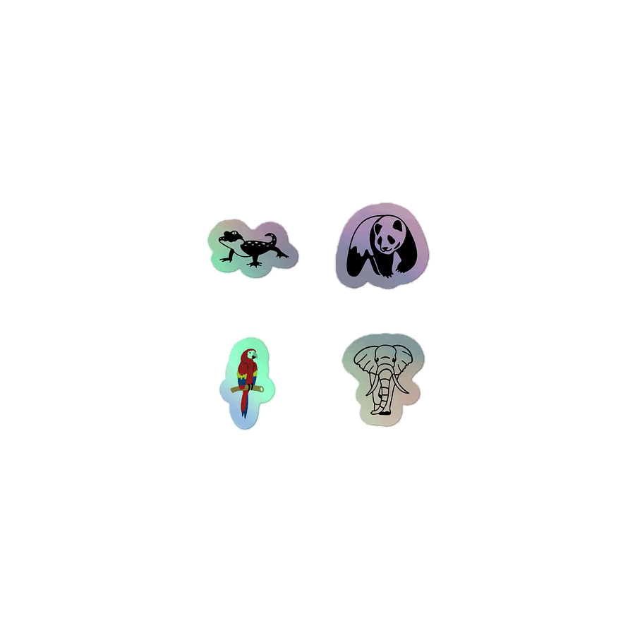 Vibrant Macaw Holographic Sticker Sheet product image (1)