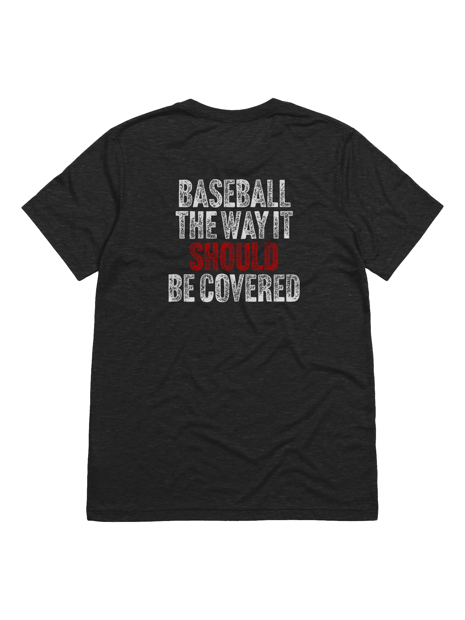 Baseball The Way It Should Be Covered Black T-Shirt product image (5)