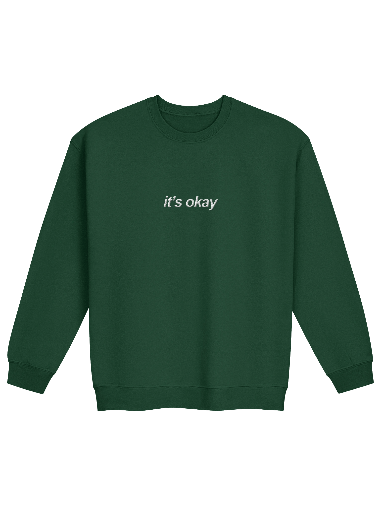 The "It's Okay" Embroidered Crewneck product image (2)