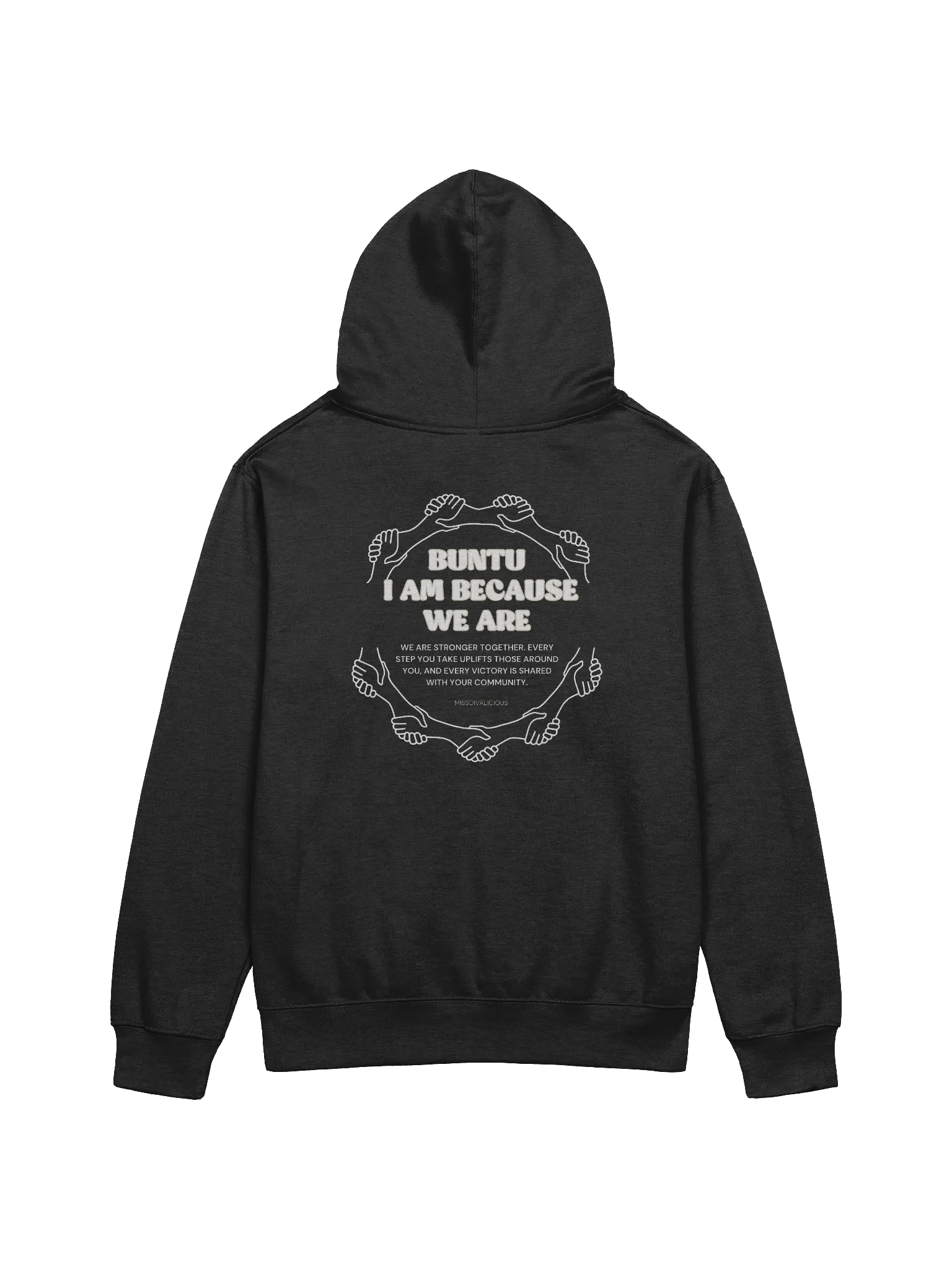 Ubuntu I Am Because We Are Unisex Hoodie – Celebrate Community & Connection product image (2)