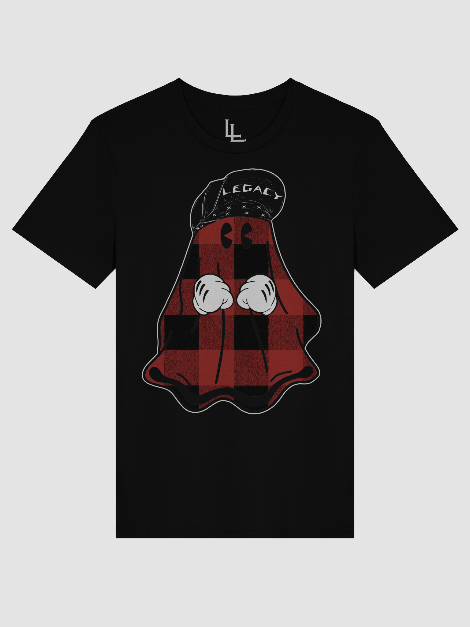 Buffalo Plaid Spector Spooks Tee | Black product image (1)