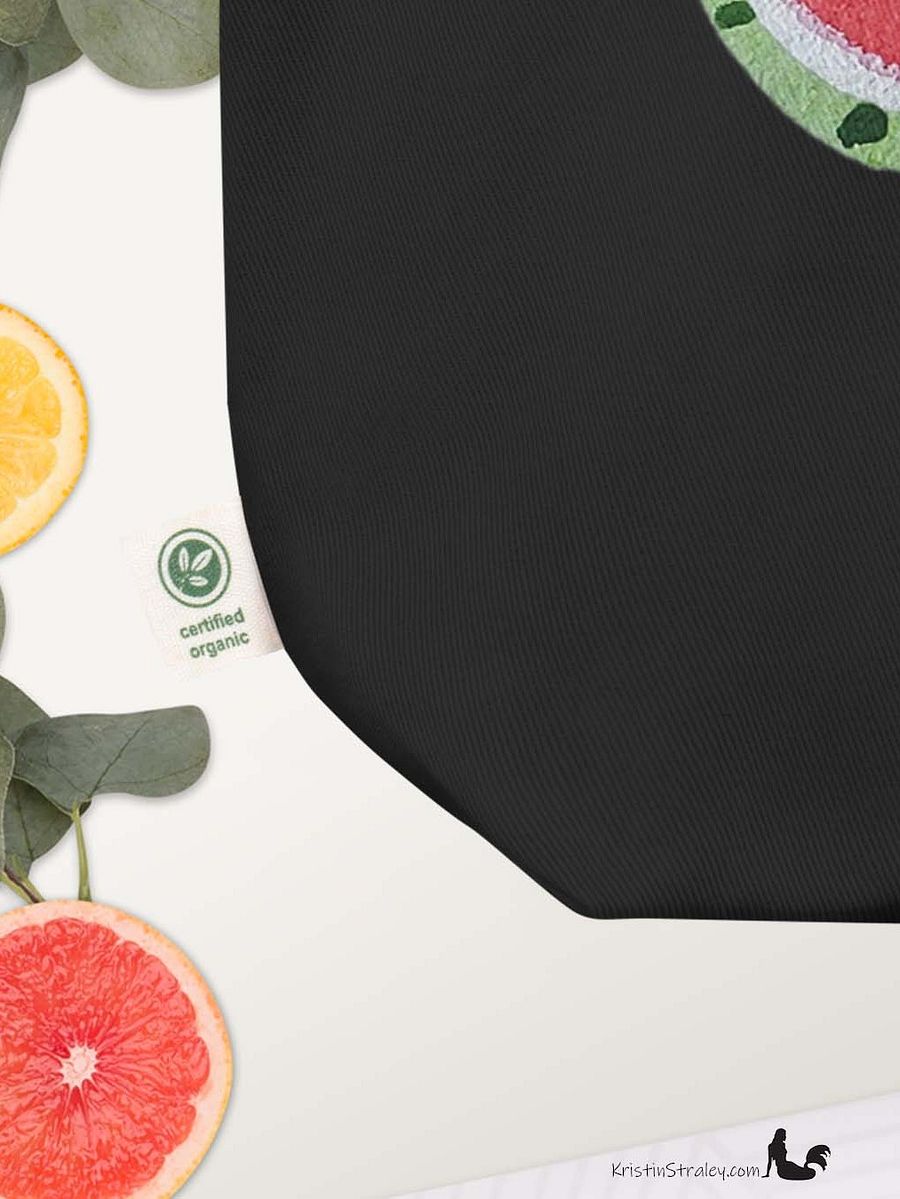 Juicy Watercolor Watermelons Eco Cotton Reusable Tote Bag product image (4)