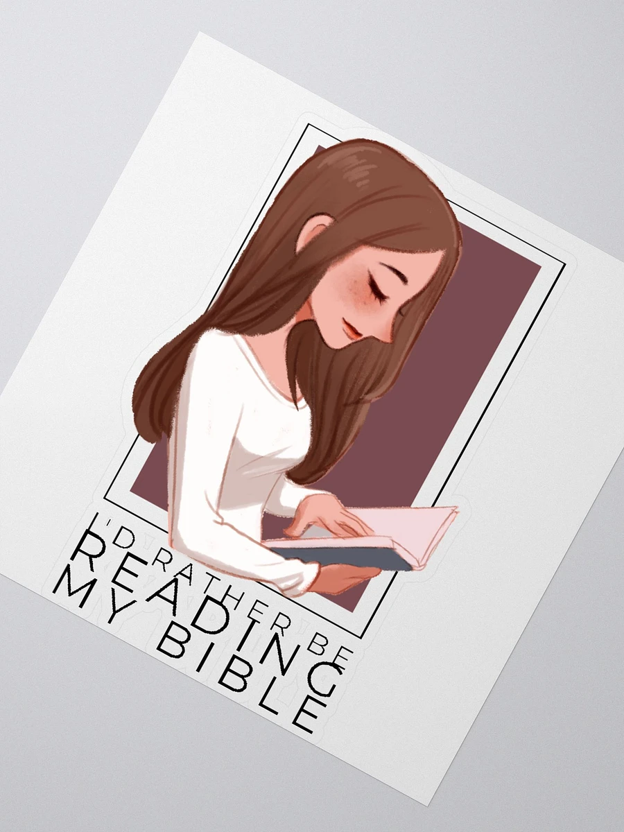 I'd Rather Be Reading My Bible Sticker product image (1)