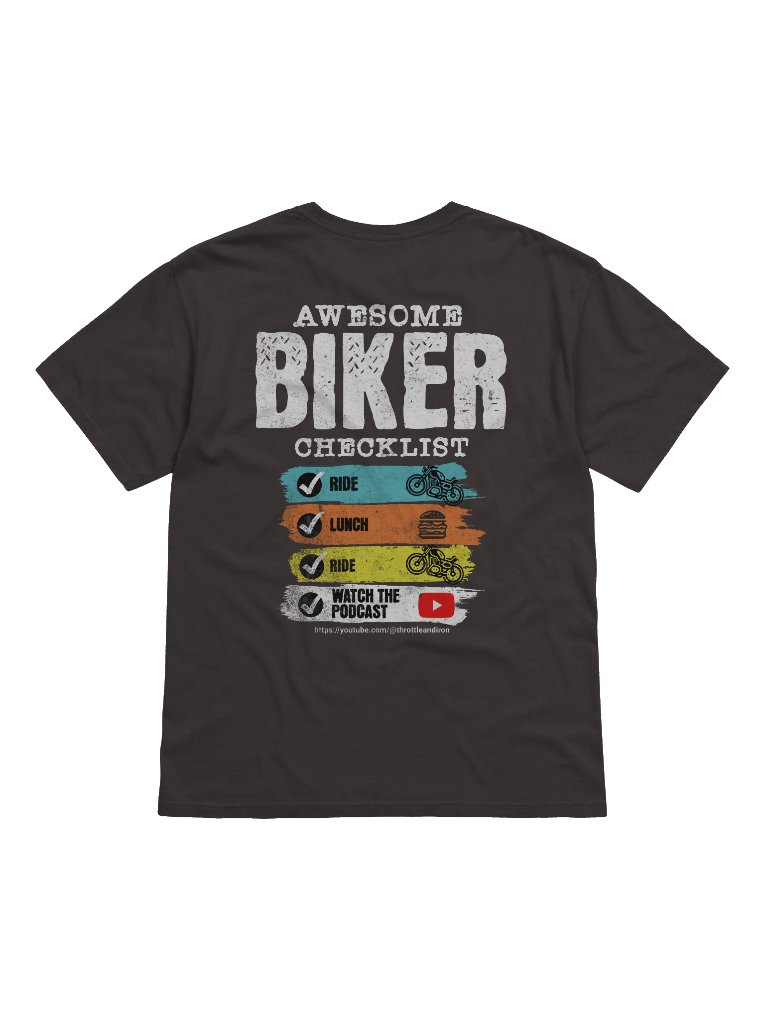 Throttle & Iron “Awesome Biker Checklist” Tee product image (10)