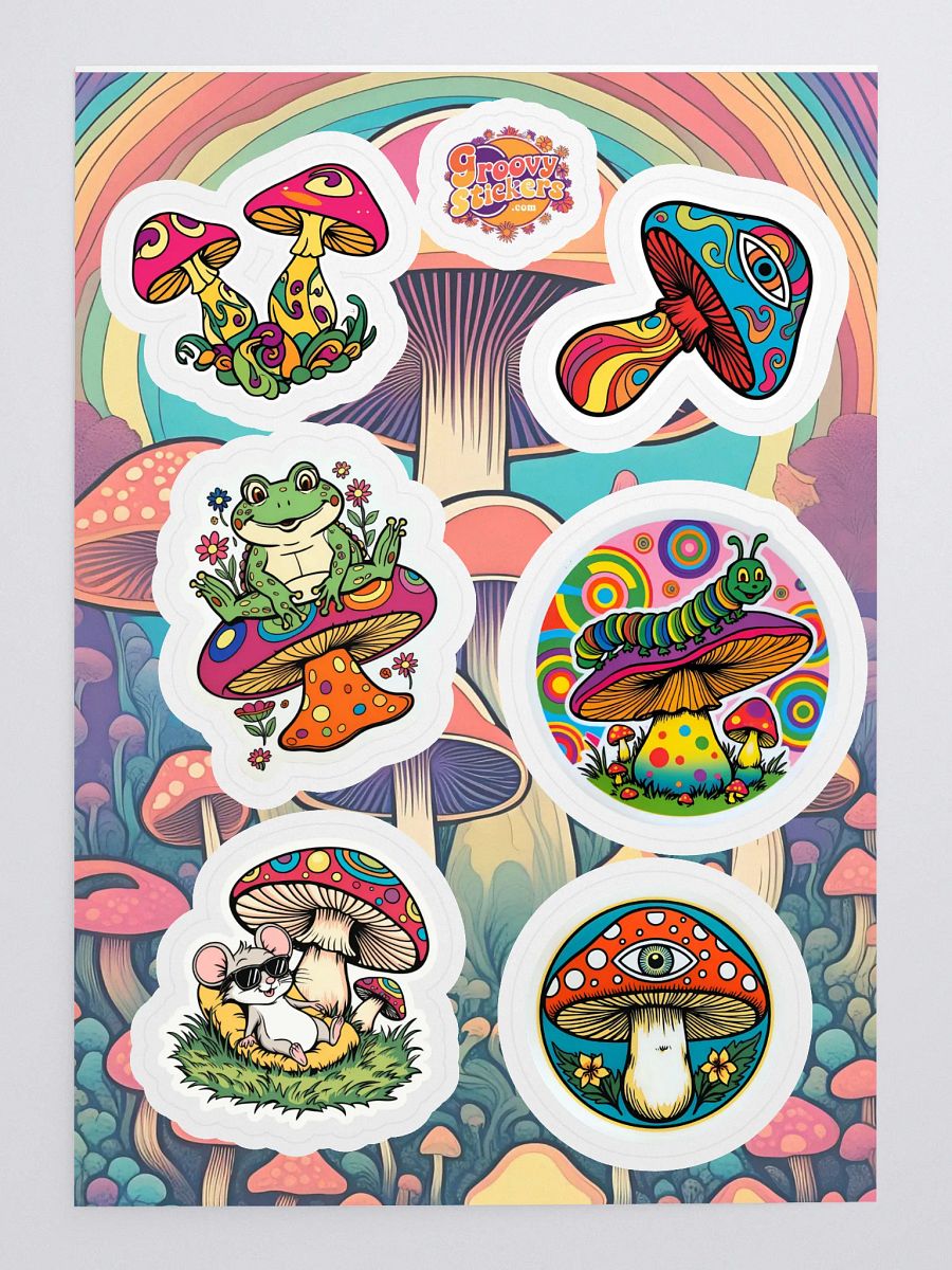 Whimsical Mushroom Wonderland Sticker Sheet product image (3)