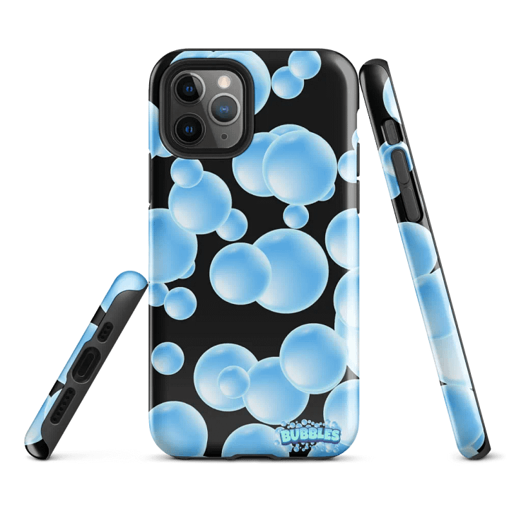 Bubble Burst iPhone® Tough Case (Black) product image (1)