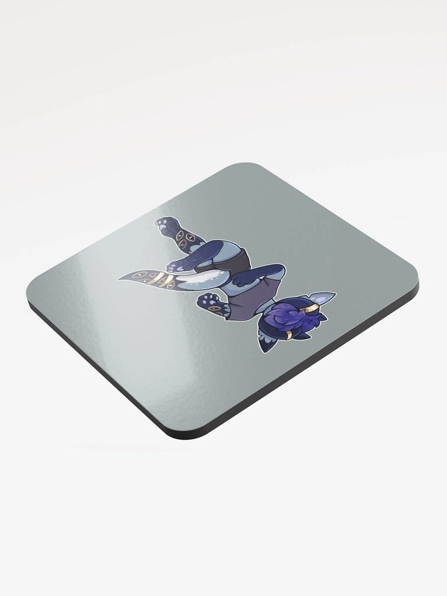 Death-Pose Glossed Cork Coaster product image (3)