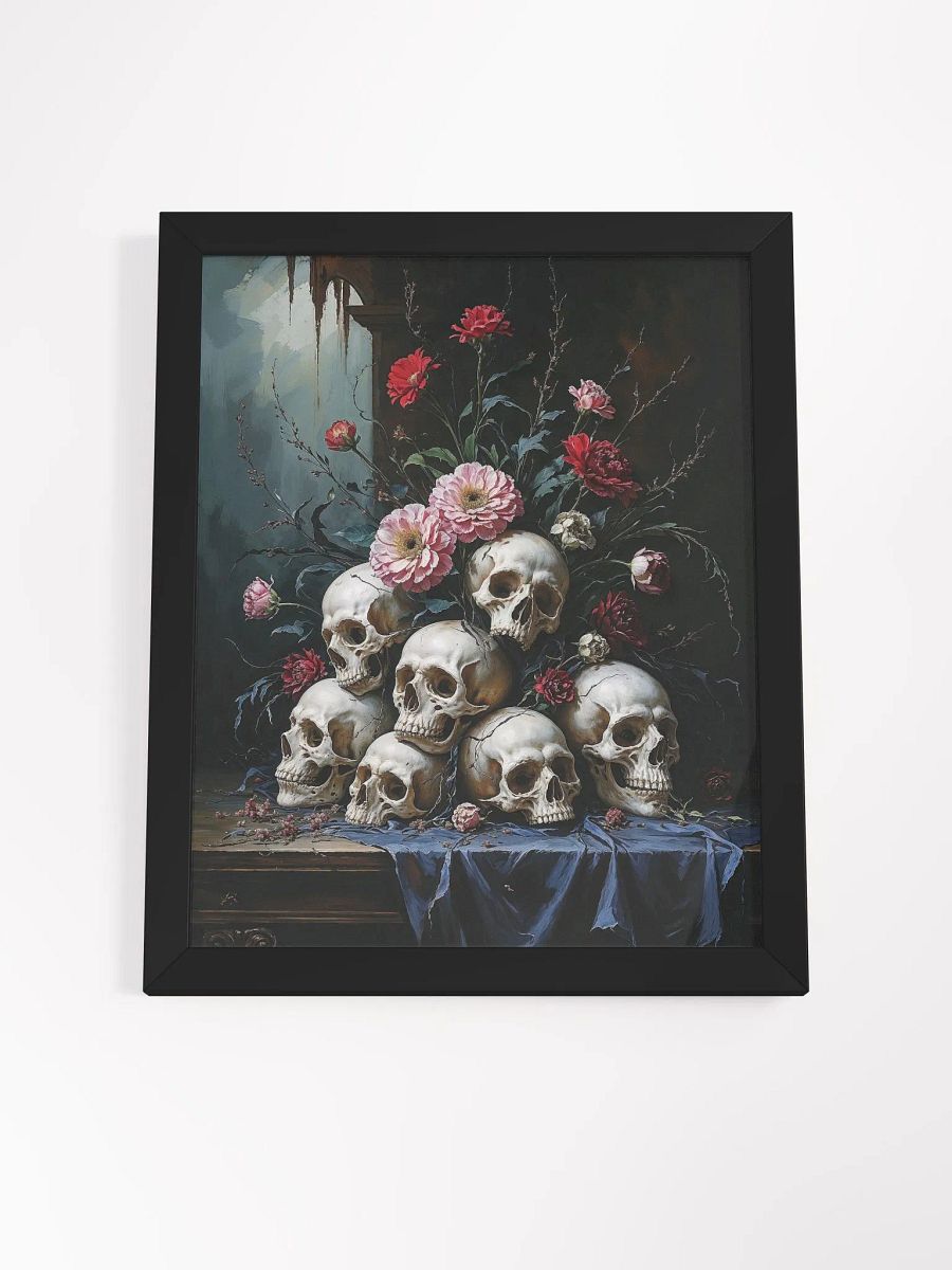 Skulls and Blooms Framed Print product image (22)