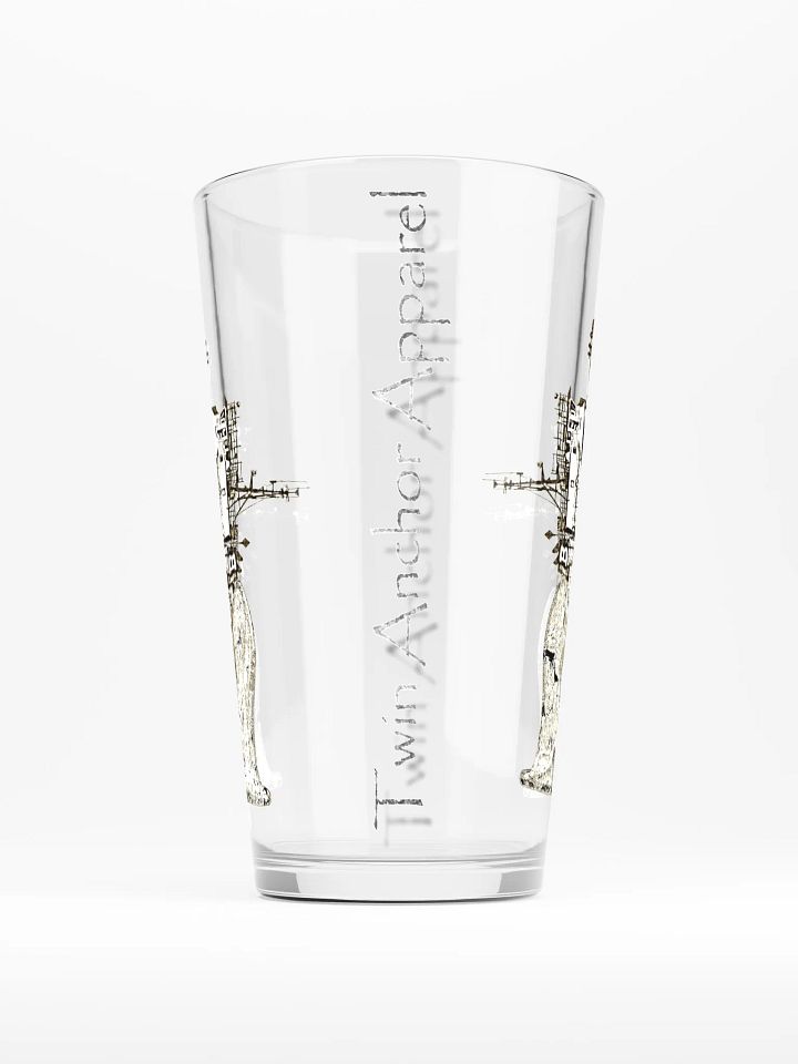 Mirrored Richard Brusco & Ancher 16oz Pint Glass product image (2)