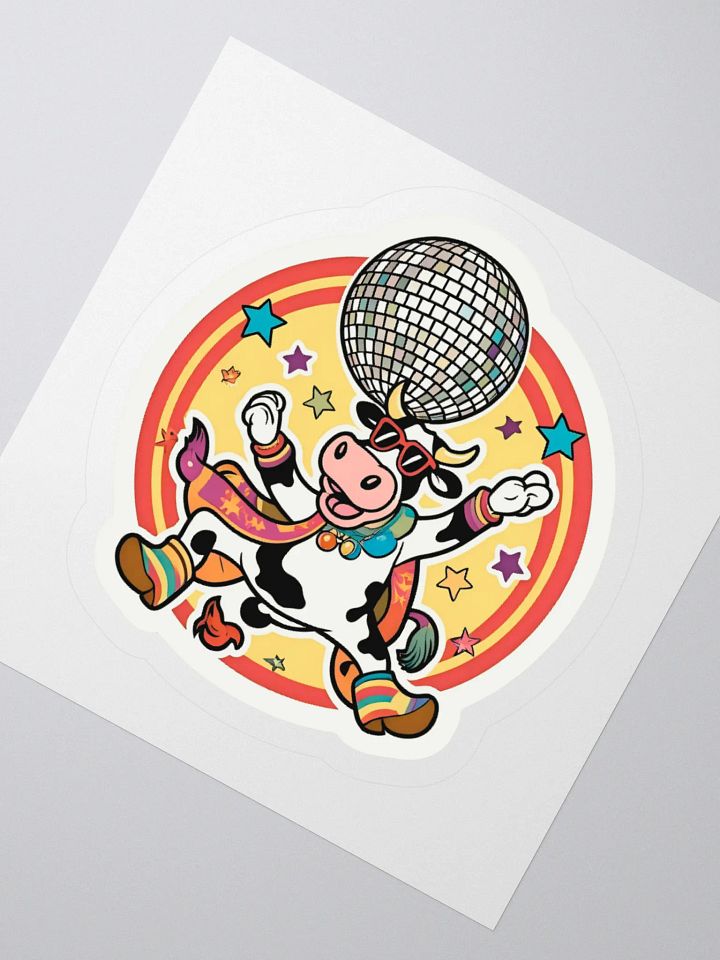 Disco Cow Kiss Cut Stickers product image (6)