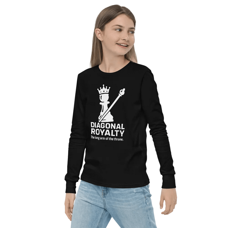 Diagonal Royalty - Youth Long Sleeve T-Shirt product image (3)