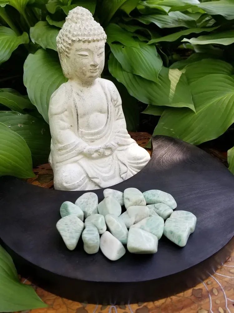 Amazonite Tumbled Stone – Pocket Crystal for Calm, Communication & Emotional Balance product image (3)
