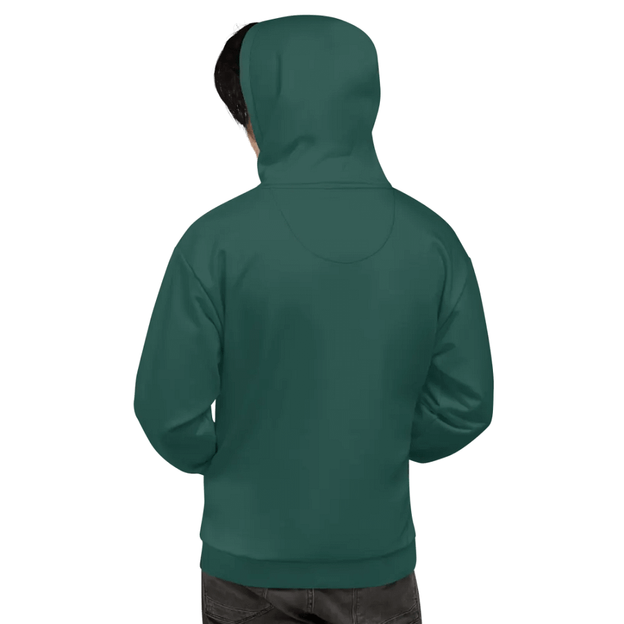 Plain Dark Green Soft Summer Unisex Recycled Polyester Heavyweight Premium Hoodie by Treasure Pie product image (9)