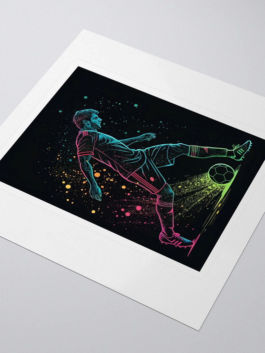 Neon Soccer Player Motion Sticker product image (3)