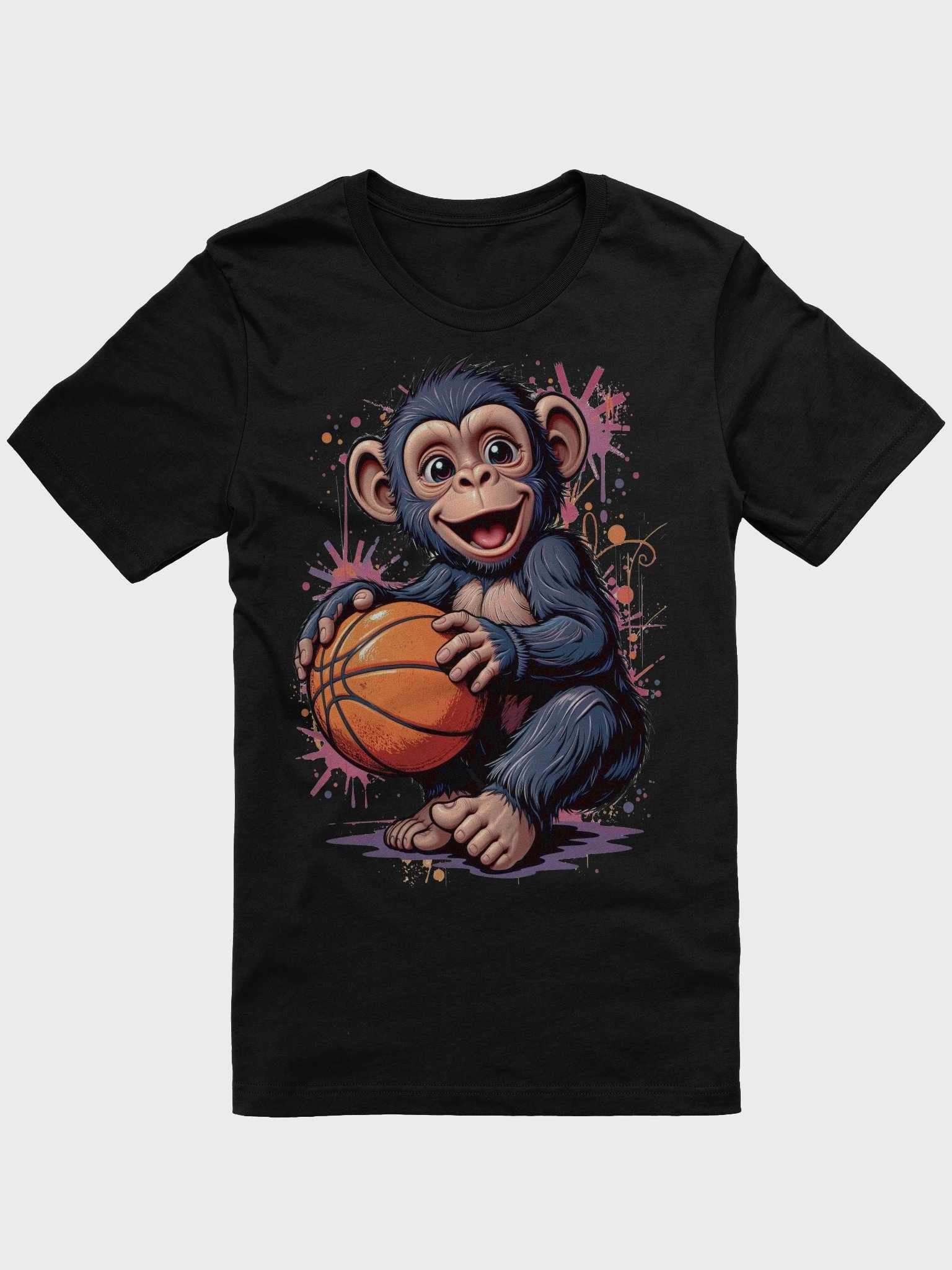 Cheerful Hoops Monkey T-Shirt product image (7)
