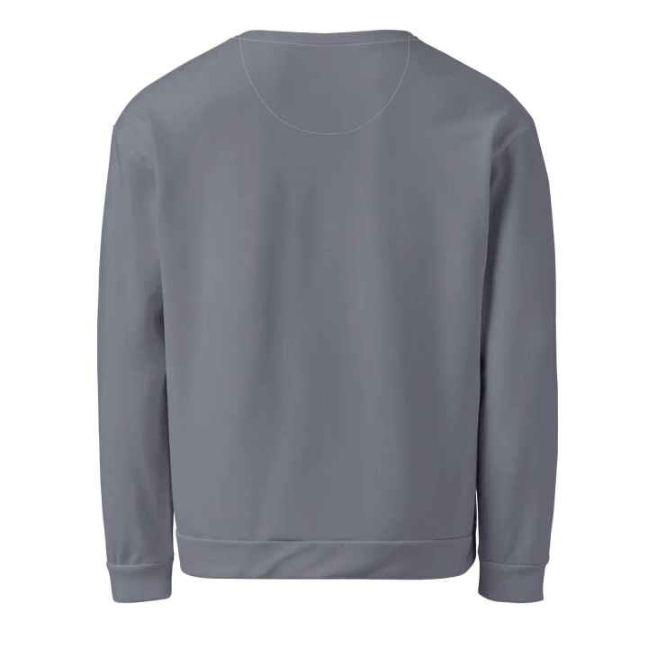 Plain Cool Medium Gray Light Summer Unisex Recycled Polyester Heavyweight Premium Sweatshirt by Treasure Pie product image (2)