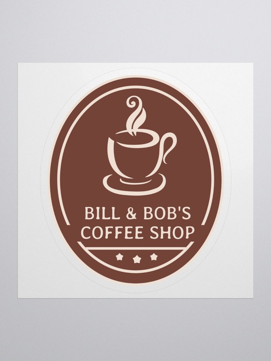 Bill & Bob's Coffee Shop Sticker product image (1)