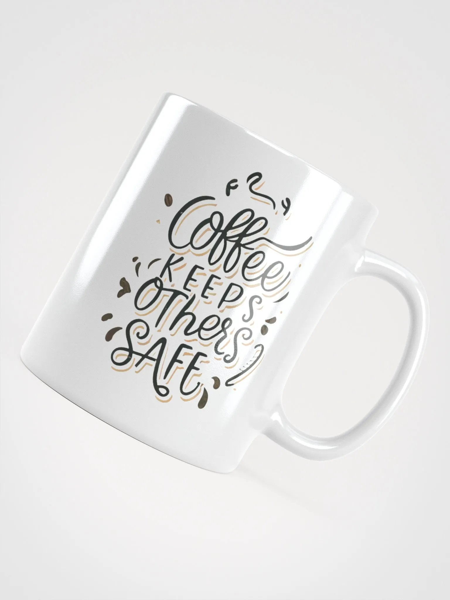 Coffee Keeps Others Safe Ceramic Mug product image (4)