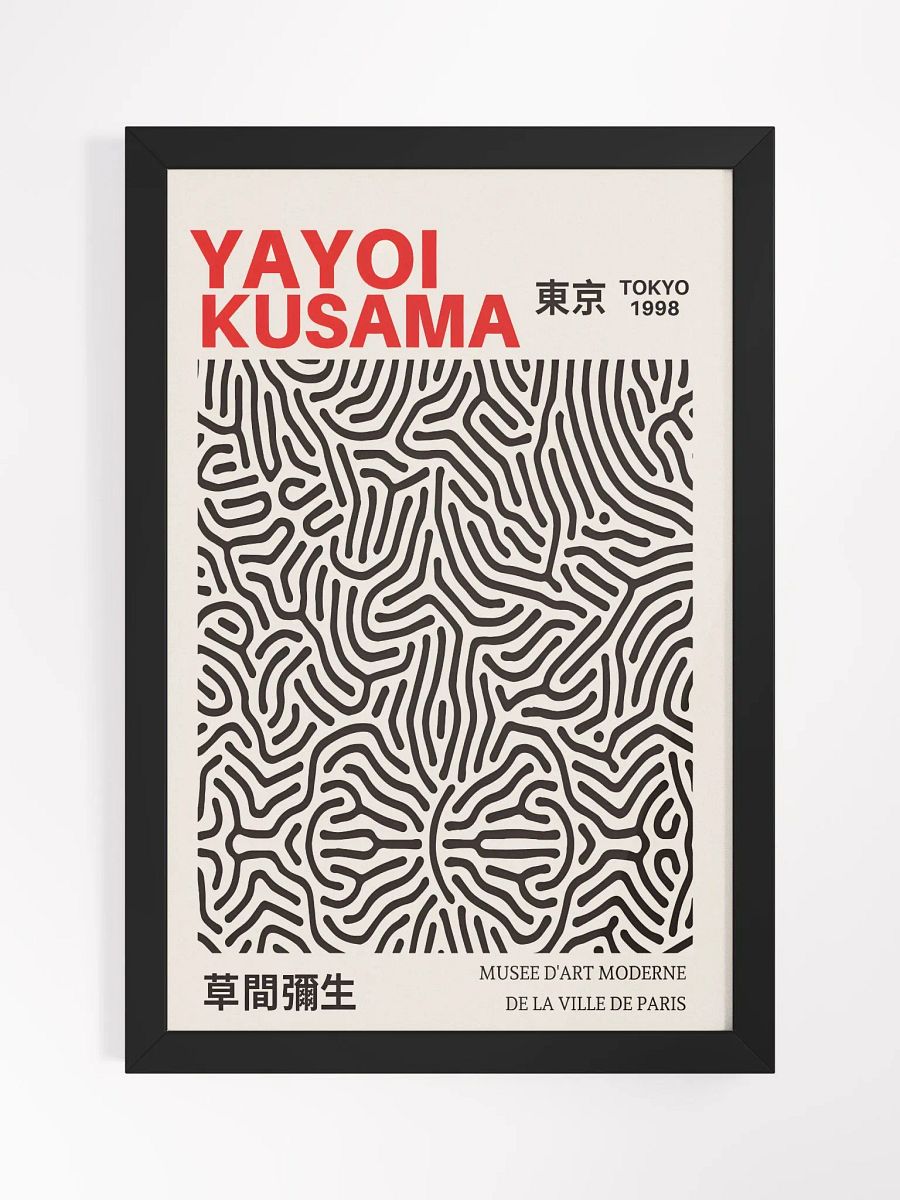 yayoi kusama orange black red Poster product image (2)
