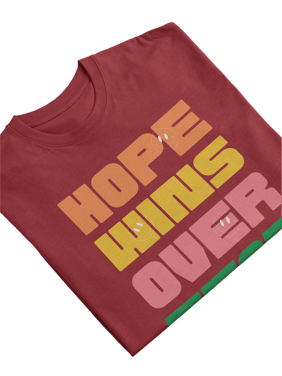 Hope Wins Over Fear Graphic Tee | Inspirational Streetwear by Folcsyne product image (62)