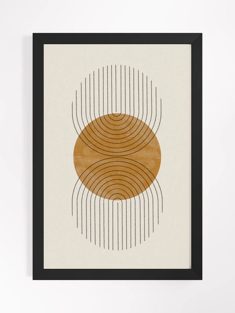 Symmetric Serenity Framed Poster | Harmonious Geometric Design for a Calm, Modern Space product image (2)
