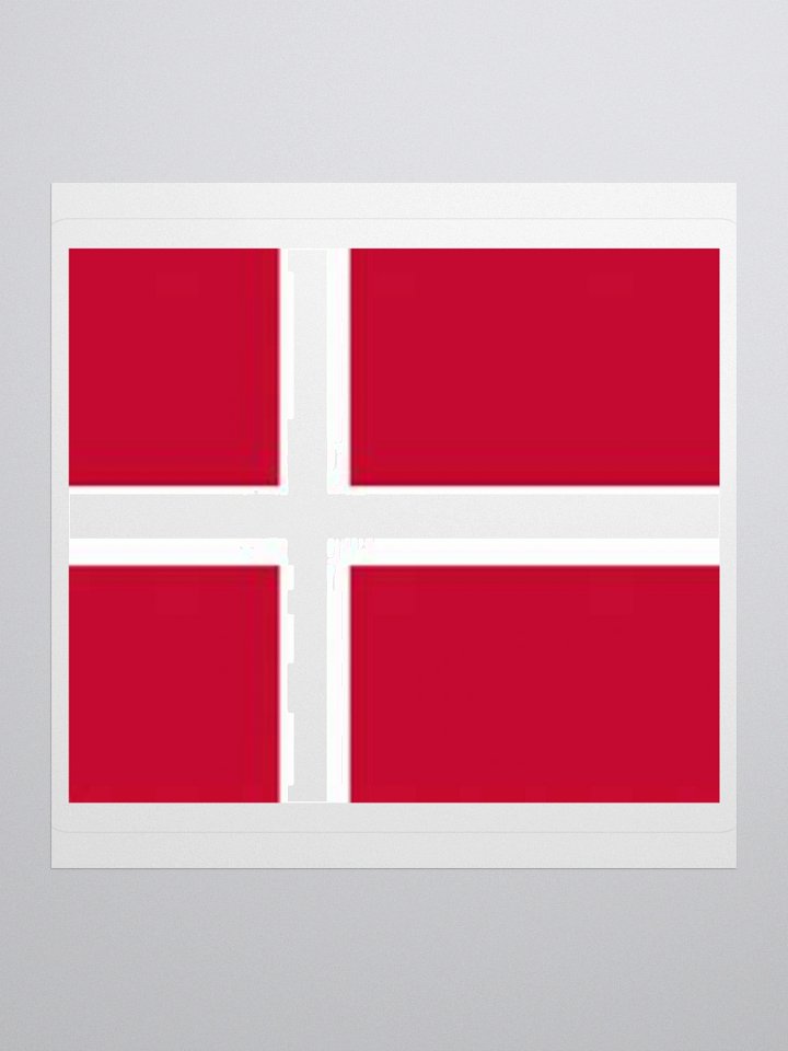 Denmark Flag Sticker | Nordic Cross Design | Durable Vinyl | 3 Sizes product image (1)