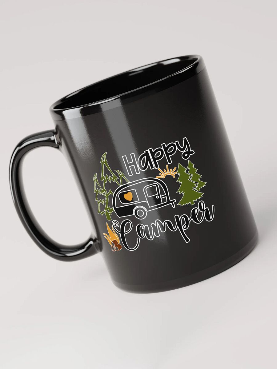 Happy Camper Black Coffee Mug product image (6)