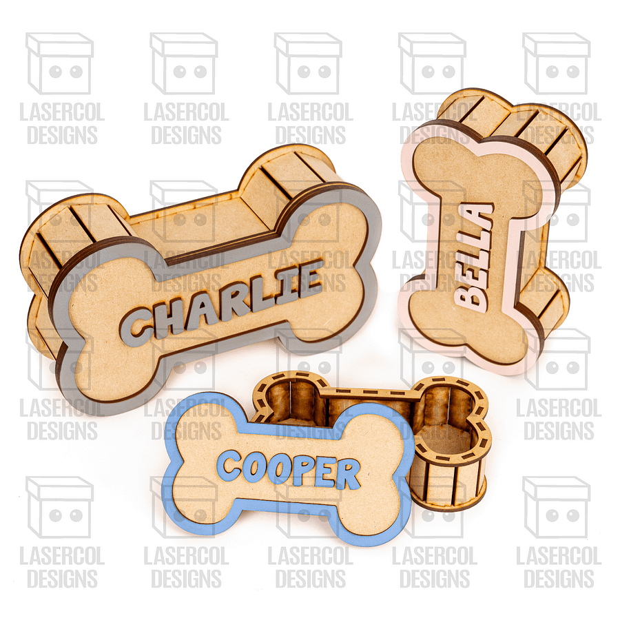 Dog Bone Boxes (3 Sizes) - Laser Cut Files product image (5)